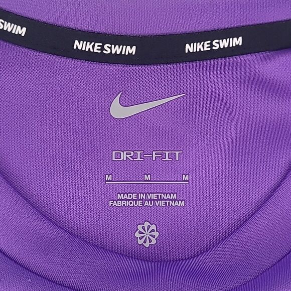 Nike Men Digi Swoosh Short Sleeve Hydroguard Purple Size M - Picture 12 of 14